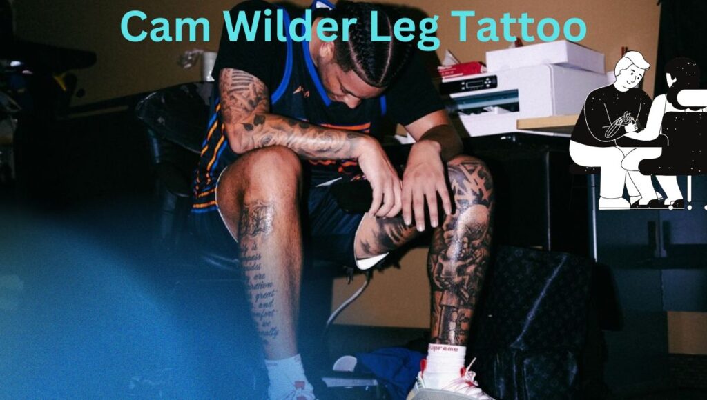 Cam Wilder leg tattoo